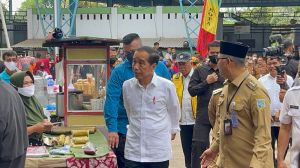 Kunjungi Pasar Talang Banjar, Presiden RI Jokowi Sebut Harga Pangan di Jambi Stabil