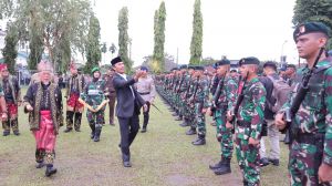 Ketua DPRD Edi Purwanto Hadiri Upacara Penyambutan Satgas Yonif Raider 142/KJ