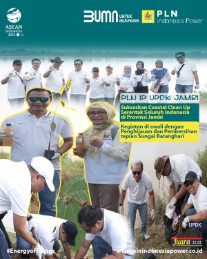 PT PLN Indonesia Power UPDK Jambi, sukseskan Coastal Clean Up di Provinsi Jambi