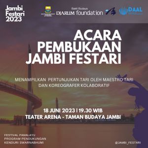 Hadirkan Maestro Tari Indonesia, Malam Ini Program Jambi Festari Resmi Dimulai