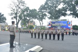 Ratusan Personel Polda Jambi Jajaran Naik Pangkat
