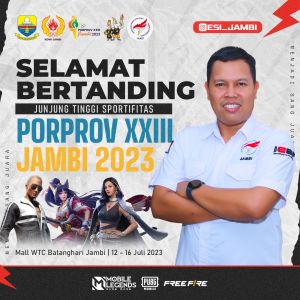 ESI Jambi Siap Gelar Pertandingan Cabor Esport di Porprov Tahun 2023