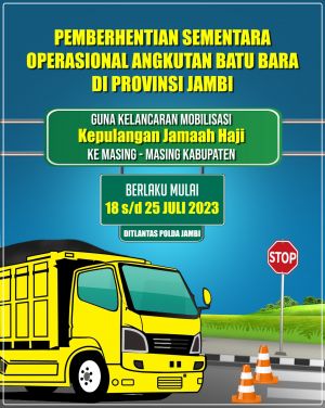 Operasional Angkutan Batubara di Jambi Kembali Dihentikan, Ini Alasannya