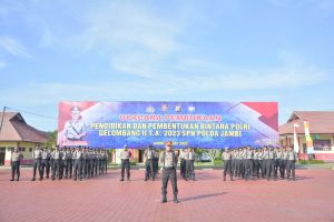 Pimpin Upacara Pembukaan Pendidikan dan Pembentukan Bintara, Ini Pesan Kapolda Jambi