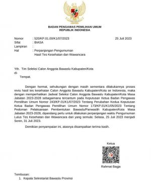 Mundur Seminggu, Pengumuman 10 dan 6 Besar Bawaslu Dipastikan 31 Januari