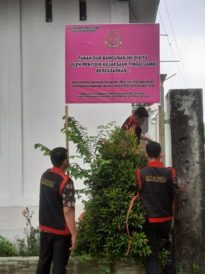 Kejati Kembali Sita Aset Eks Dirut Bank Jambi, Kali Ini Ada 4 Bidang Tanah 