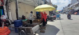 Ratu Munawaroh Jalan Kaki Ajak Masyarakat Berobat Gratis di Pelabuhan Marina Tanjabbar 