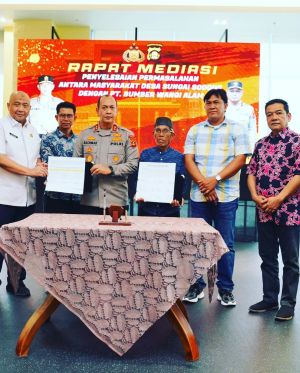 Dimediasi Kapolda Sumsel, Konflik Lahan Masyarakat dan PT SWA Sejak 1997 Silam Capai Kesepakatan