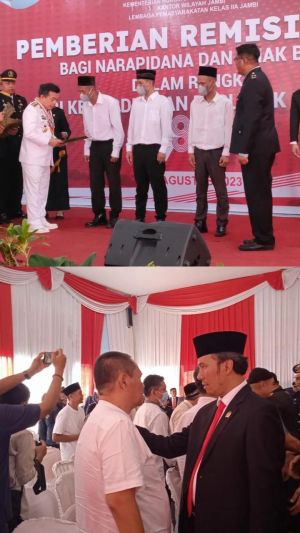 Serahkan Remisi, Gubernur dan Ketua DPRD Kompak Doakan Warga Binaan 