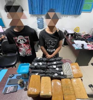 8 Kg Ganja Gagal Diedarkan di Jambi, BNN Amankan Dua Orang Ini