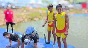 Atlet Dayung Jambi Tambah Emas Ketiga di Popnas, Pelatih Langsung Pushup Didepan Atlet 