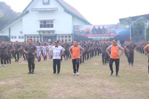 Perkuat Sinergitas Polda Jambi - Korem 042/Gapu Olaraga Bersama 