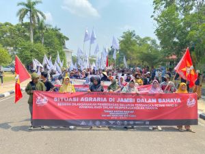 Desak Penyelesaian Konflik Agraria, Gestur Demo ke DPRD Provinsi Jambi