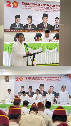 Konsolidasi ke Tanjab Timur, SAH Instruksikan Kader Menangkan Prabowo sebagai Presiden