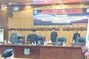 Paripurna Pertama DPRD Tanjab Barat Sampaikan Nota Pengantar Ranperda APBD 2024