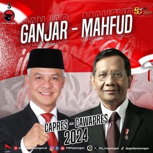 PDI Perjuangan Umumkan Mahfud Md Berpasangan dengan Ganjar di Pilpres 2024