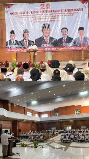 Konsolidasi Gerindra Batanghari, SAH Ucapkan Selamat Hari Santri
