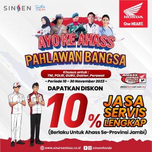 Peringati Hari Pahlawan, Sinsen Berikan Promo Spesial bagi Konsumen 