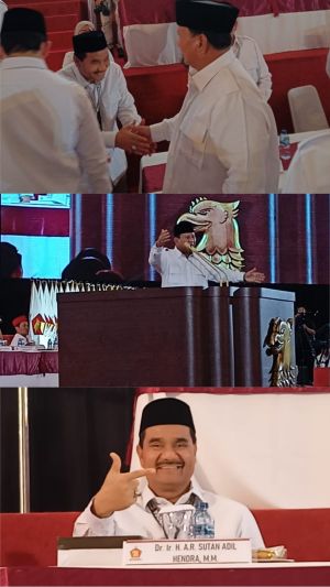 Hadiri Rakornas Gerindra di Jiexpo, SAH Tegaskan Kesiapan Menangkan Prabowo Gibran