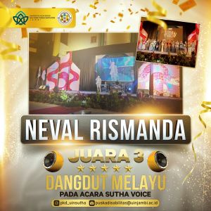 Mahasiswa Difabel UIN STS Jambi Kembali Tuai Prestasi