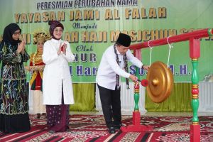 Nama Yayasan Jami Al-Falah Haji Masjchun Sofwan Diresmikan 