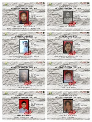 Kejati Rilis 8 Orang DPO Kejati Jambi, Ini Nama-namanya