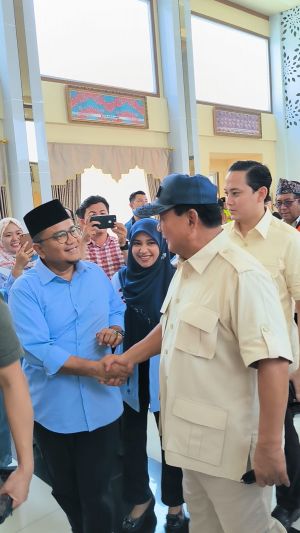 Maulana Sambut Prabowo Subianto di Jambi: Yakin Pilpres Sekali Putaran