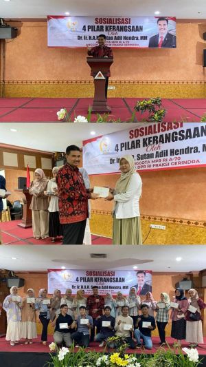 Sosialisasi 4 Pilar Kebangsaan, SAH Kagumi Nasionalisme Prabowo Subianto