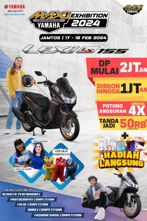 Tawarkan Promo dan Diskon Menarik, Kunjungi Yamaha Maxi Exhibition 2024 di Mall Jamtos