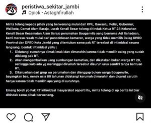 Warga Perumahan Bougenville Curhat di Medsos Soal Dugaan Intimidasi Ketua RT, Ini Tanggapan Polisi