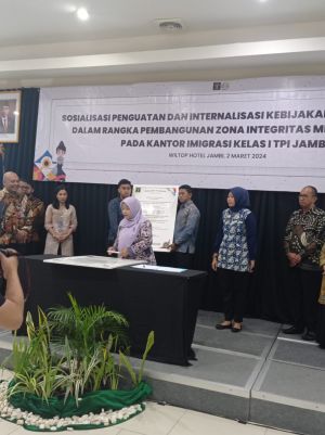 KI Jambi Dukung Zona Integritas dan WBBM di Kantor Imigrasi Kelas I TPI Jambi