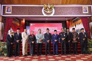 Wabup Tanjab Barat Hadiri Pelantikan Dirut Bank 9 Jambi