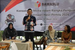 Bawaslu Gelar Konsolidasi Bersama Media  Jambi, Badan Pengawas Pemilihan Umum