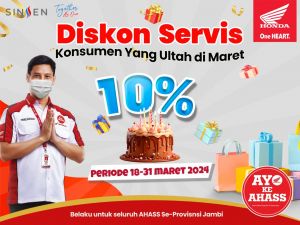 AHASS Berikan Promo Ultah Maret