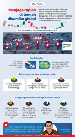 INFOGRAFIS: Menjaga rupiah di tengah dinamika global