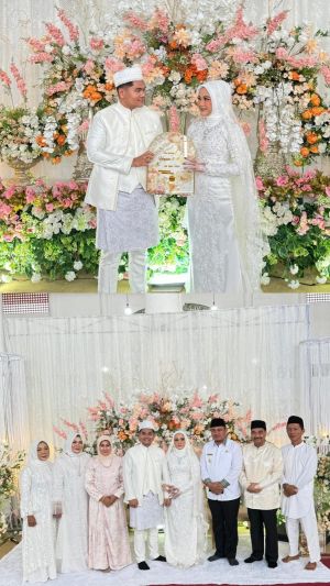 Beri Mahar Biaya Haji Senilai 391 Juta, Putra Sulung SAH dr Herpian Resmi Nikahi Drg Dea