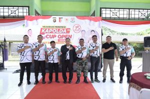 Polda Jambi menggelar Lomba Menembak Kapolda Cup Open dalam rangka Peringatan Hari Bhayangkara Ke-78