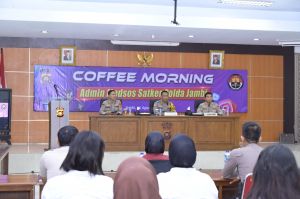Bidhumas Polda Jambi Gelar Coffe Morning Bersama Admin Medsos