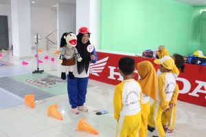 Begini Cara Guru PAUD dan TK di Sumut Kampanyekan Keselamatan Berkendara