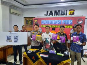 Ditresnarkoba Polda Jambi Tangkap 2 Pengedar Narkotika Diduga Jaringan Internasional