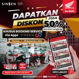 Jangan Ketinggalan, Dapatkan Diskon 50 Persen Jasa Service Lengkap di AHASS
