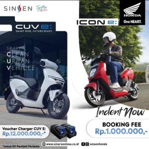 Booking Sekarang, Jadilah 50 Pembeli Pertama Sepeda Motor Listrik Honda Terbaru dan Dapatkan Charger