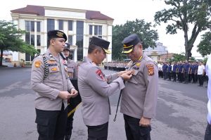 Belasan Orang Personil Polda Jambi Terima Pin Emas dari Mentri ATR/BPN