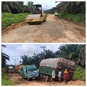 Sigap, PUPR Provinsi Jambi Kerahkan Alat Berat Perbaiki Jalan Rusak Parah di Sungai Bahar 