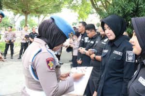 Tegakkan Disiplin, Bid Propam Polda Jambi Laksanakan Giat Gaktibplin Bagi Personel 