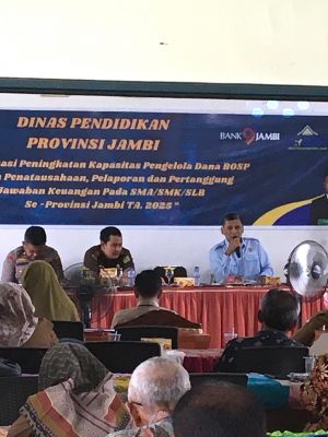 Dinas Pendidikan Jambi Gandeng Komisi Informasi, Kejaksaan dan Kepolisian Sosialisasi Dana BOSP 