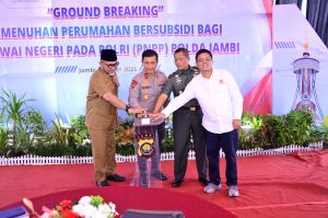 Ground Breaking Pemenuhan Rumah Bersubsidi  Bagi PNPP Polda Jambi
