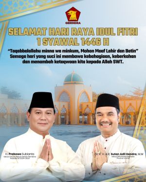 SAH & Keluarga Ucapkan Selamat Hari Raya Idul Fitri 1446 H, Minal Aidin Walfaizin Maaf Lahir & Batin