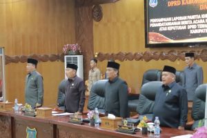Rapat Paripurna Pansus DPRD Tanjab Barat Sampaikan Harapan Kemajuan Pembangunan Daerah