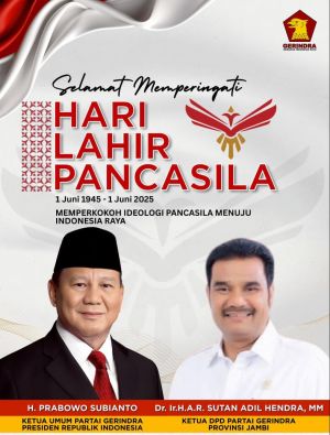 Hari Lahir Pancasila, SAH ajak Pertahankan Ketahanan Pangan untuk Kemakmuran Indonesia Raya